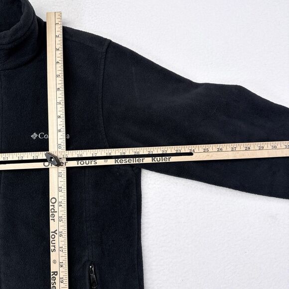 Columbia Fleece Jacket Women’s Size Medium Black Full Zip Casual Hiking‎ Camping - Picture 7 of 8